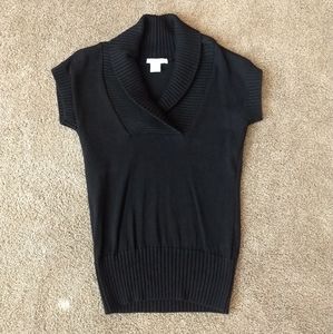 Charlotte Russe Women’s Short Sleeve Sweater Size‎ L in black
